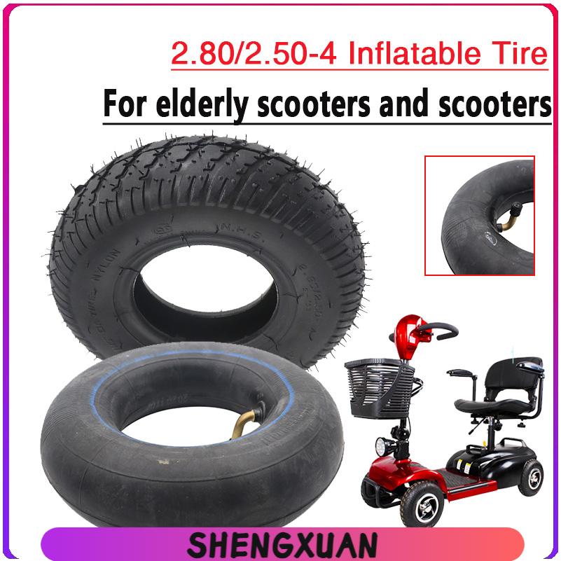 Scooter Tire - إطارات سكوتر كهربائي، مقاس 2.80/2.50-4، إطار
