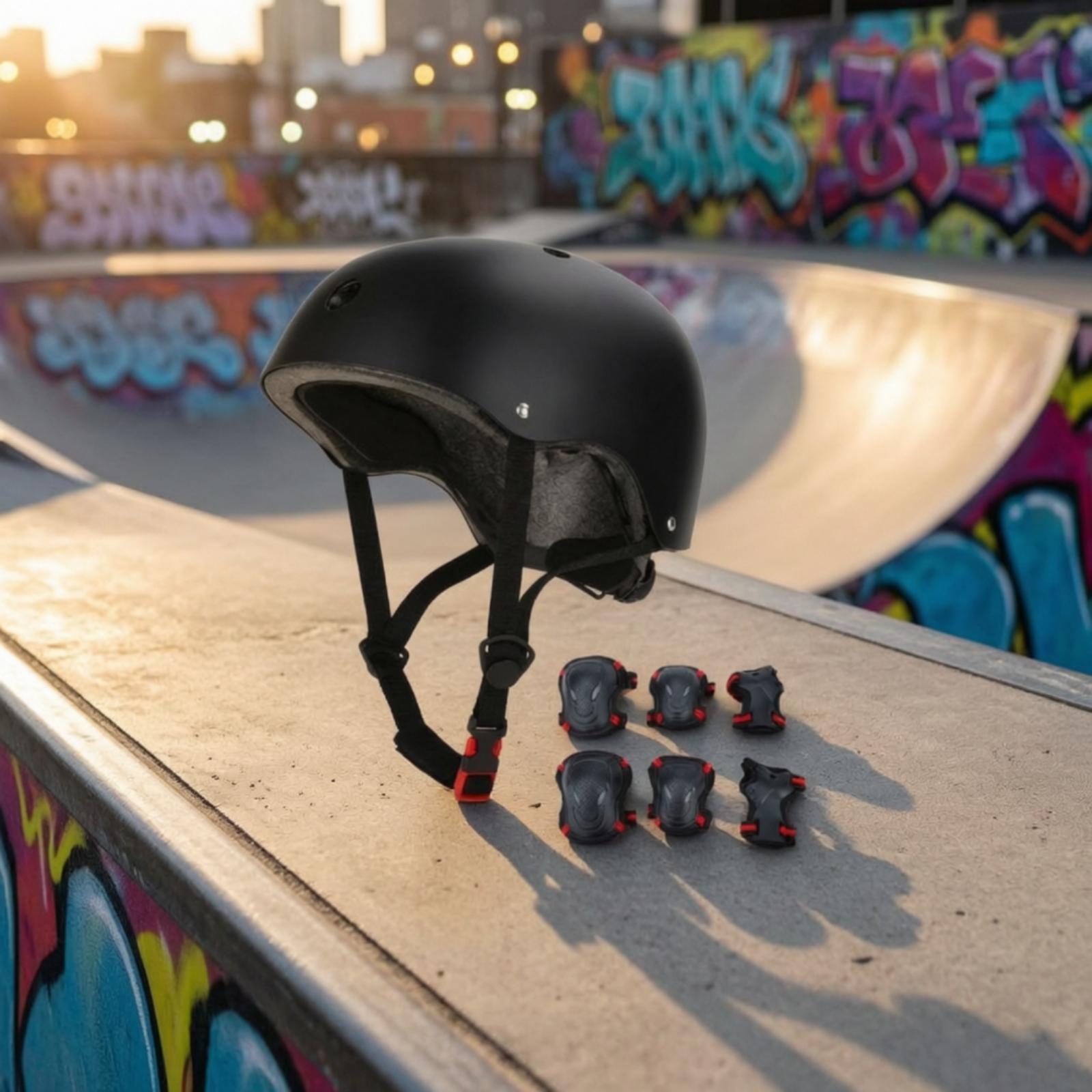 خوذة تزلج صلبة مصنوعة من مادة  - مراجعة Scooter Helmet Set وسعره