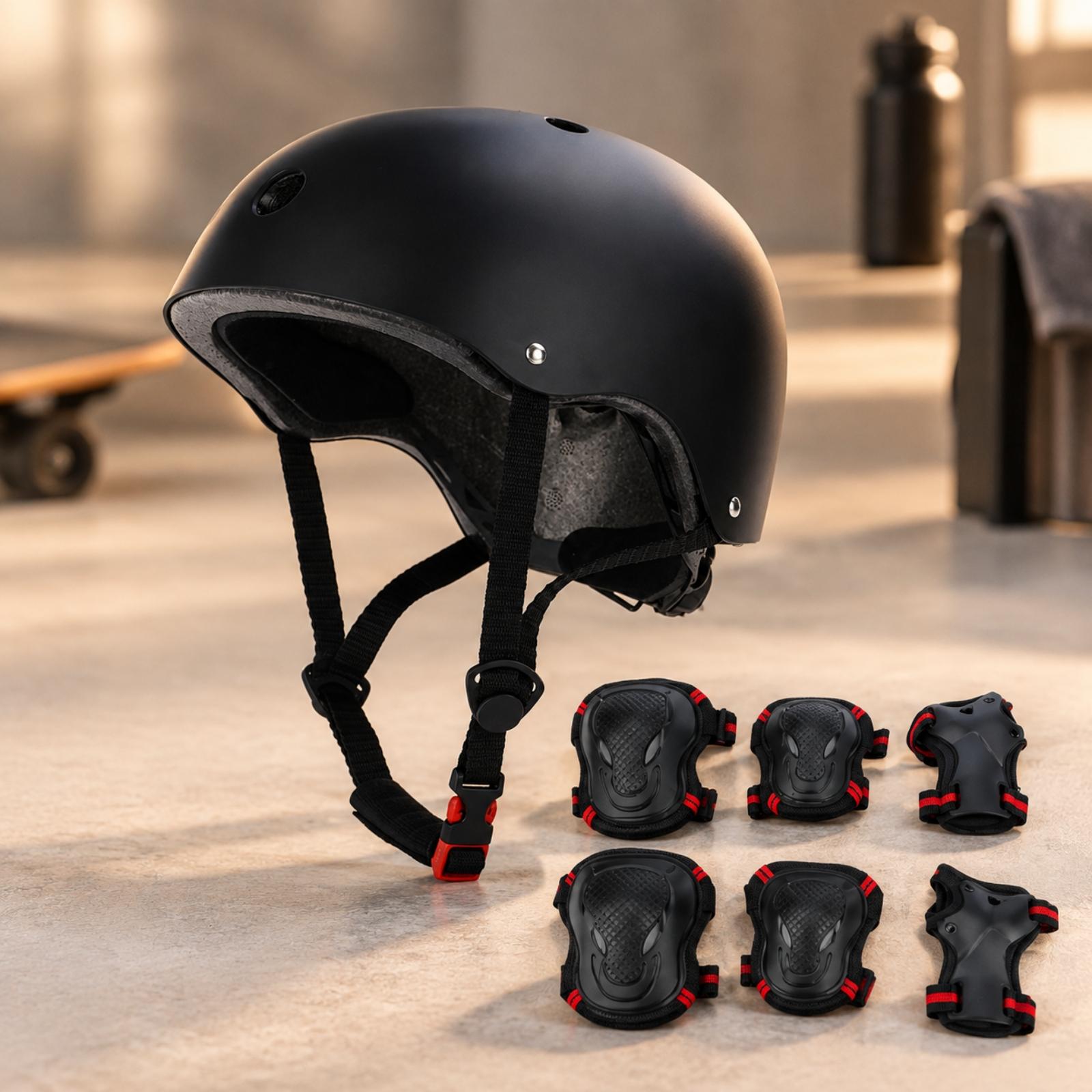 خوذة تزلج صلبة مصنوعة من مادة  - مراجعة Scooter Helmet Set وسعره