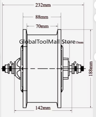 محرك محور سكوتر كهربائي عالي ا - مراجعة 60V 5000W Brushless Hub Motor وسعره
