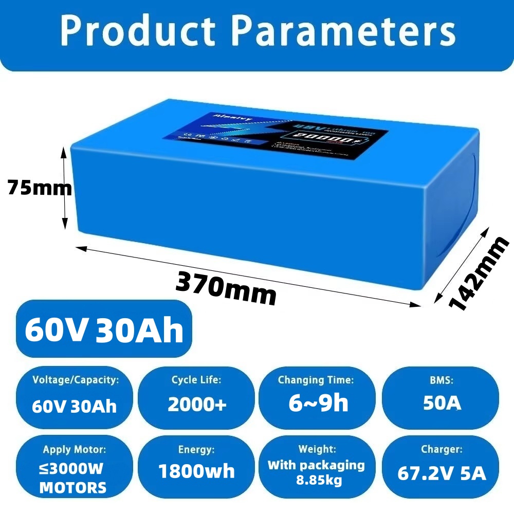 [الولايات المتحدة مباشرة] بطار - مراجعة 60V 30Ah 21700 Battery Pack وسعره