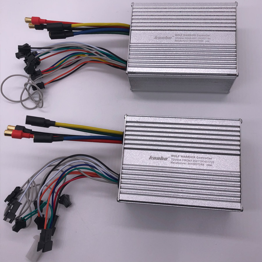 الذئب الملك 72 فولت 40A تحكم M - مراجعة 72V 45A Dual Controller وسعره